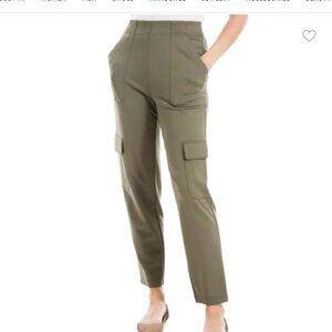 Max Studio Ankle Length Grey Green Cargo Pants 3X NWT (fits like 4x)